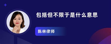 包括但不限於 意思